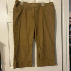 J.‎ Jill Sandalwood Size 18 Cropped Capri Genuine Fit Below Waist Cotton